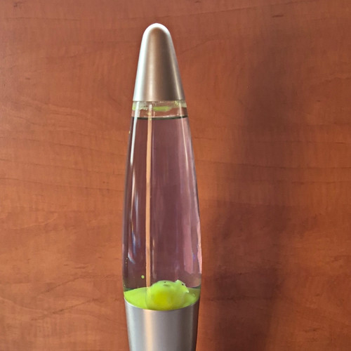 Silver clear lava lamp - lava,