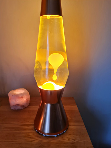 Copper mathmos lava lamp with - copper,