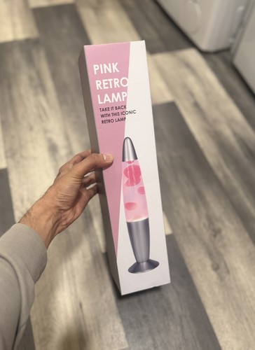 Pink retro lamp - pink,