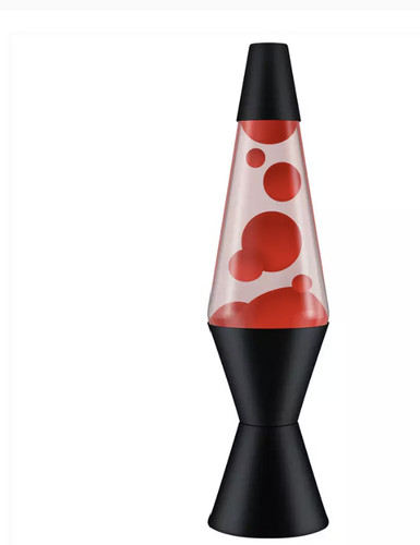Black lava lamp 5in - lamp, 14.5in