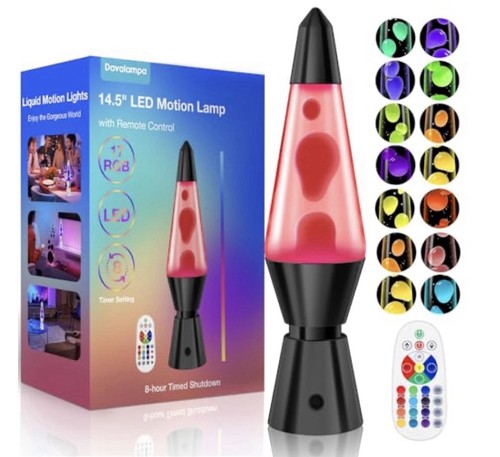 Lava lamp with - with, colours