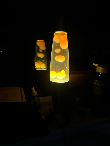 Lava lamp silver metallic - metallic, base