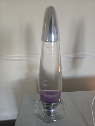 Clear purple lava lamp - &,