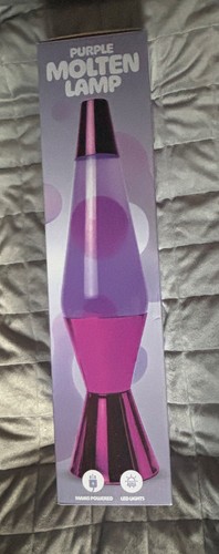 Purple lava lamp 365mm led - lamp,