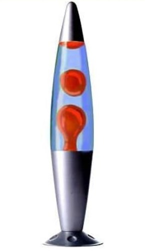 Red blue lava motion lamp - blue,