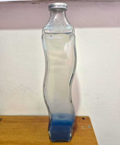 Lava lamp glass bottle wavy - glass,