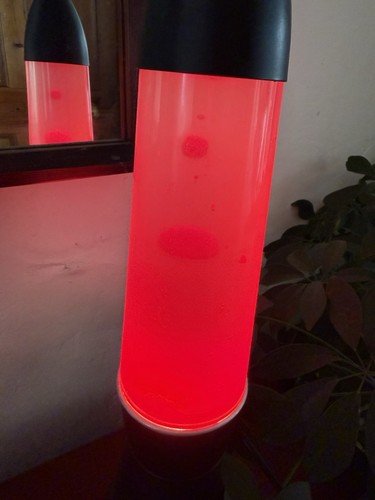 Vintage lava lamp retro red