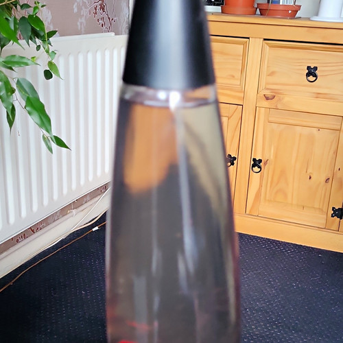Black matt metal lava lamp - matt,