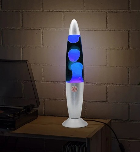 Blue lava lamp mood - lamp, light