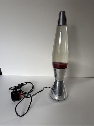 Mathmos red lava lamp with - red,