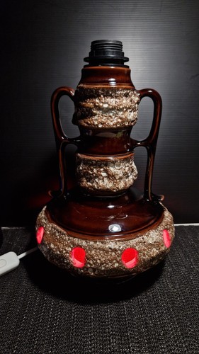 Ceramic fat lava table - table, lamp