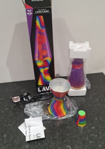 Lava lamp flowing colour - 14.5",