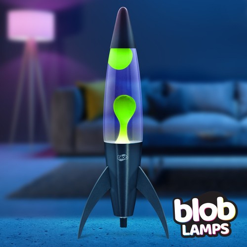 Rocket blob lamp black - lamp,