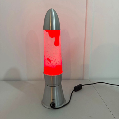 Vintage rocket lava lamp red - vintage,
