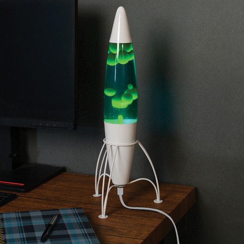 Retro rocket lava lamp - retro,