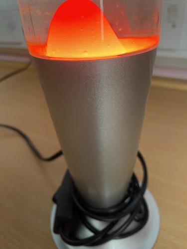Lava lamp silver orange - silver,