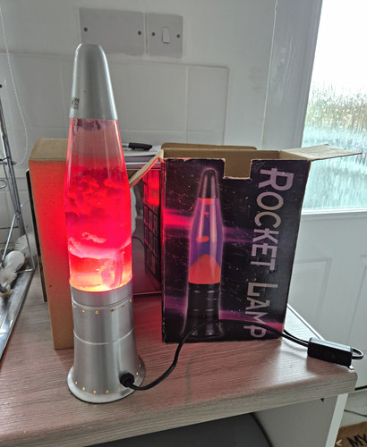 Retro rocket lava lamp - rocket,
